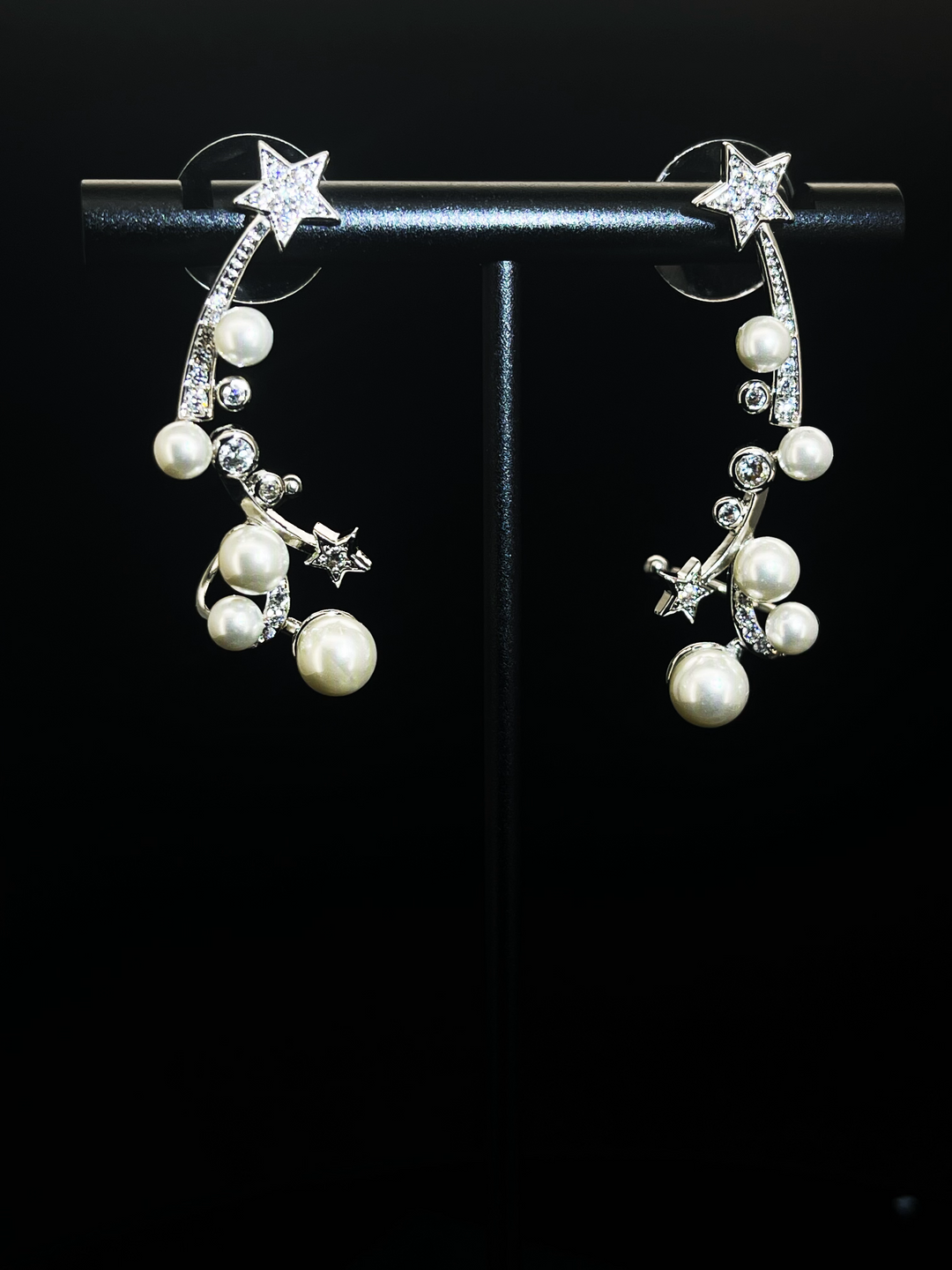 Pearls Cluster Earrings