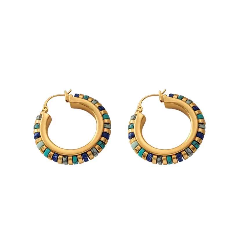 Turquise hoops