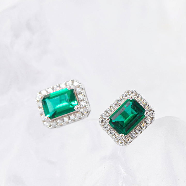 Emerald Rock Earrings