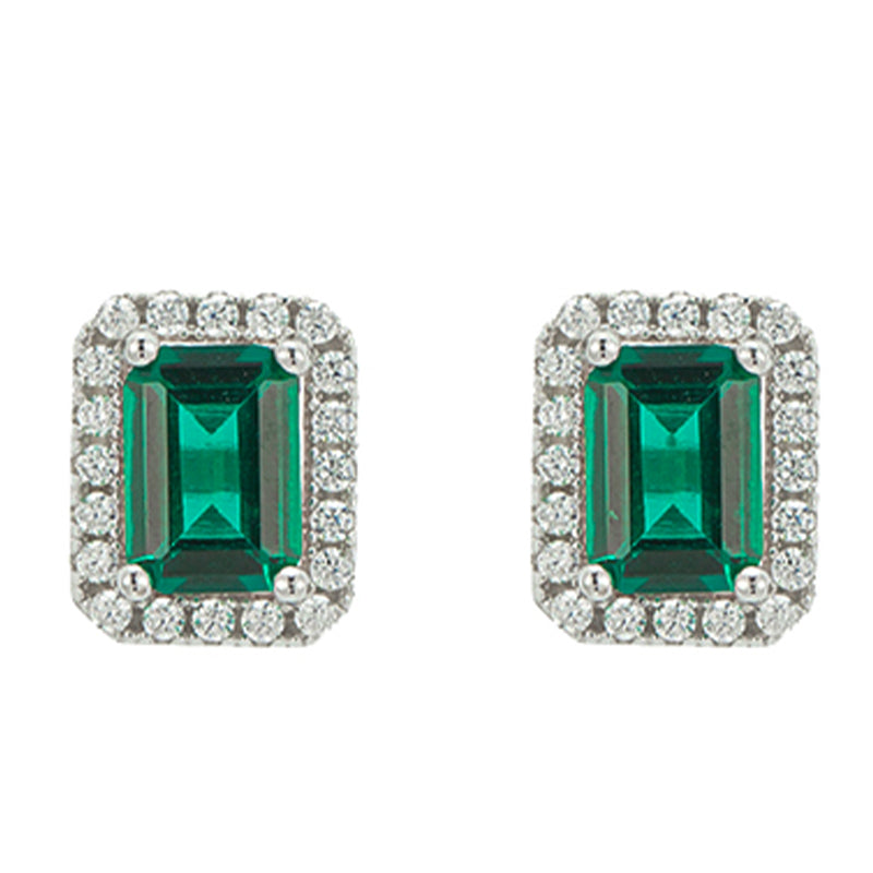 Emerald Rock Earrings