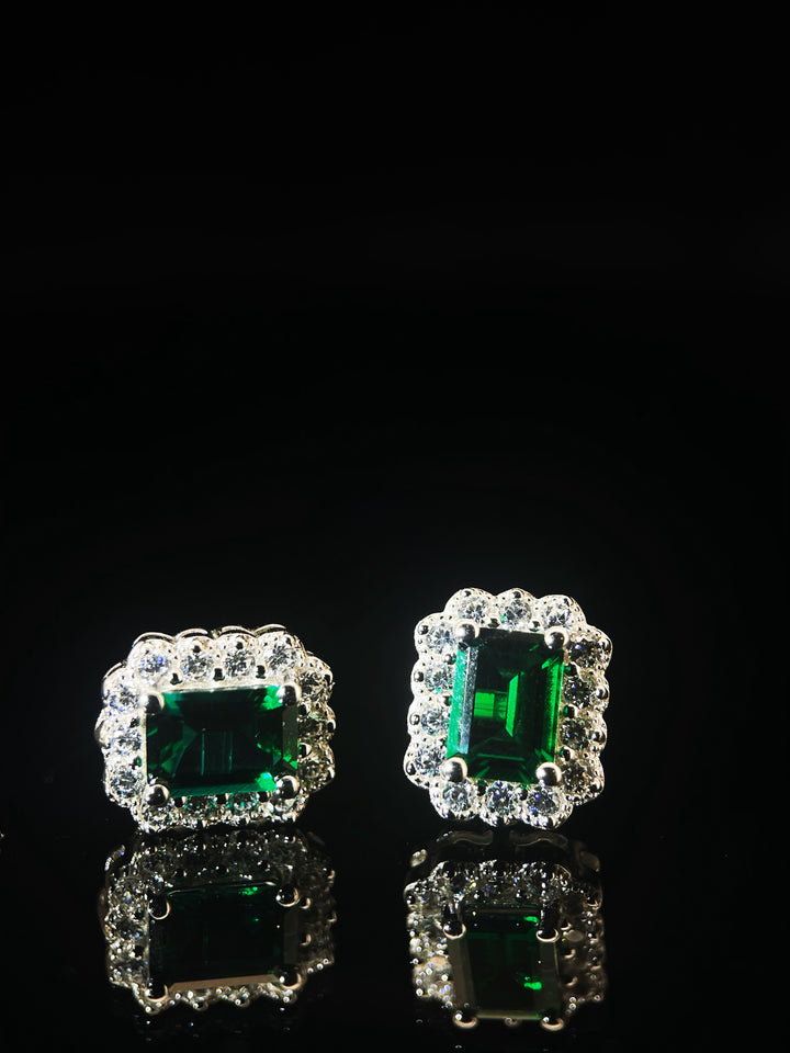 Emerald Rock Earrings