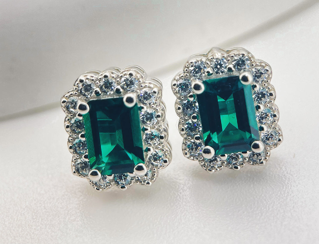 Emerald Rock Earrings