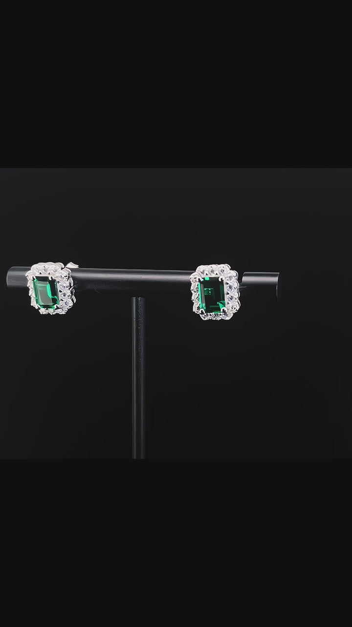 Emerald Rock Earrings